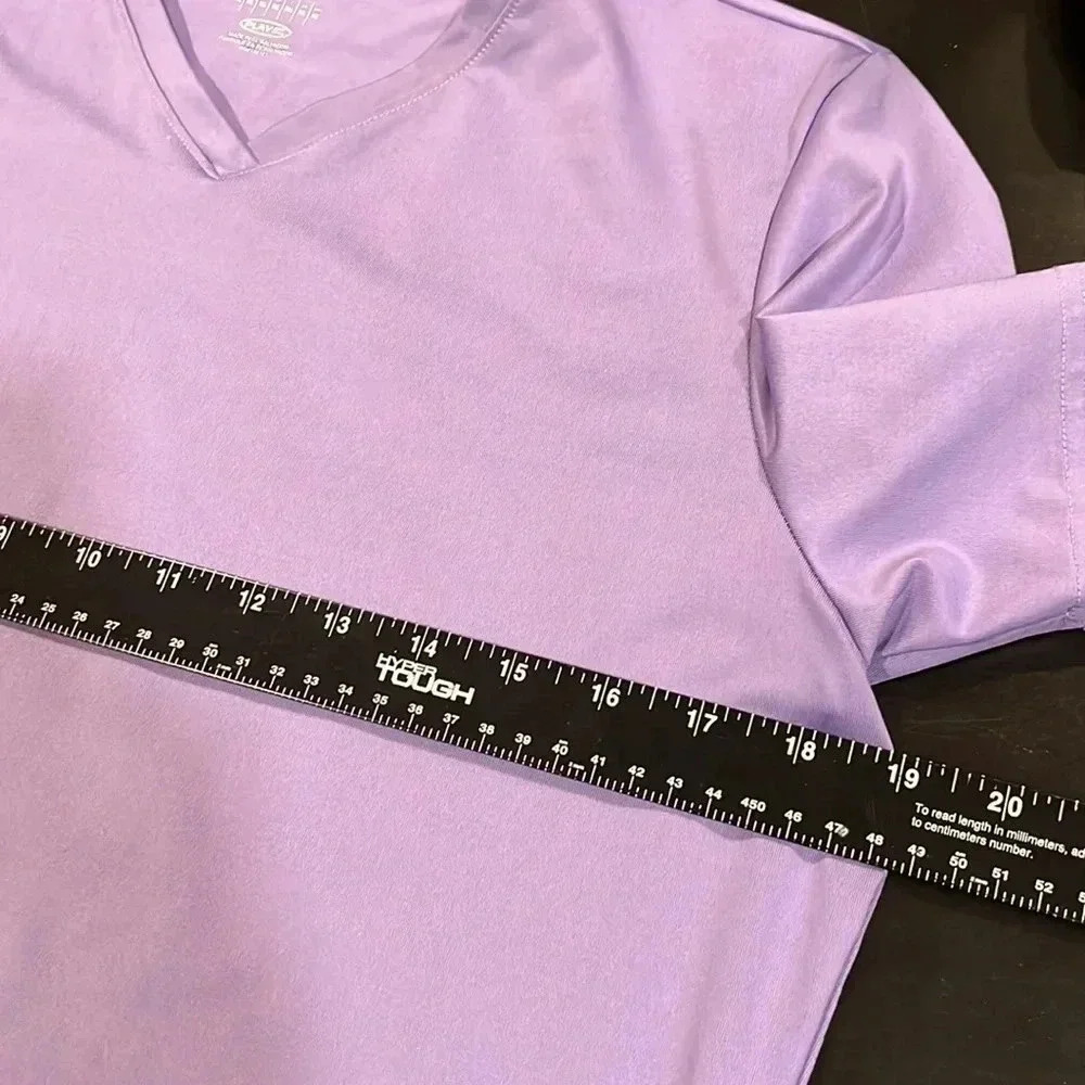 🍀2/$22 Athletic Top Bundle Two Purple Shirts One Gray 1/4 Zip Womens Size Large - Picture 10 of 11